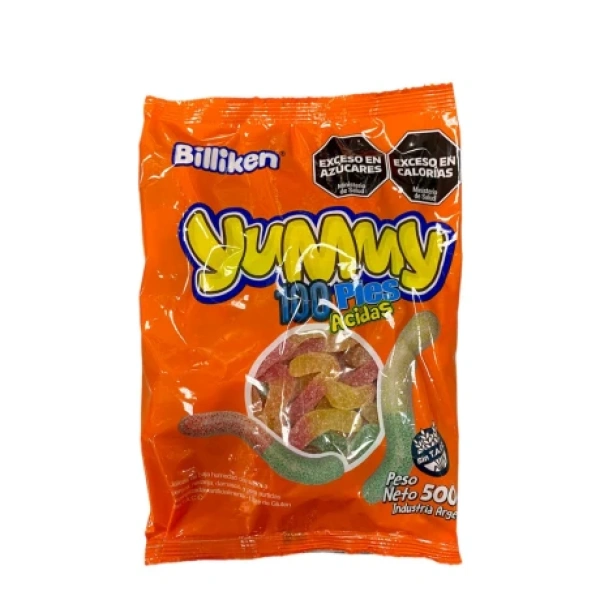Gomitas BILLIKEN Gusano Ácido 500 grs