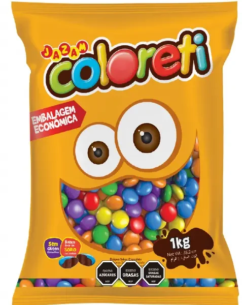 Pastillas de Chocolate Surtidas COLORETI 1kg