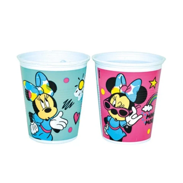 Vasos x8 uni Minnie