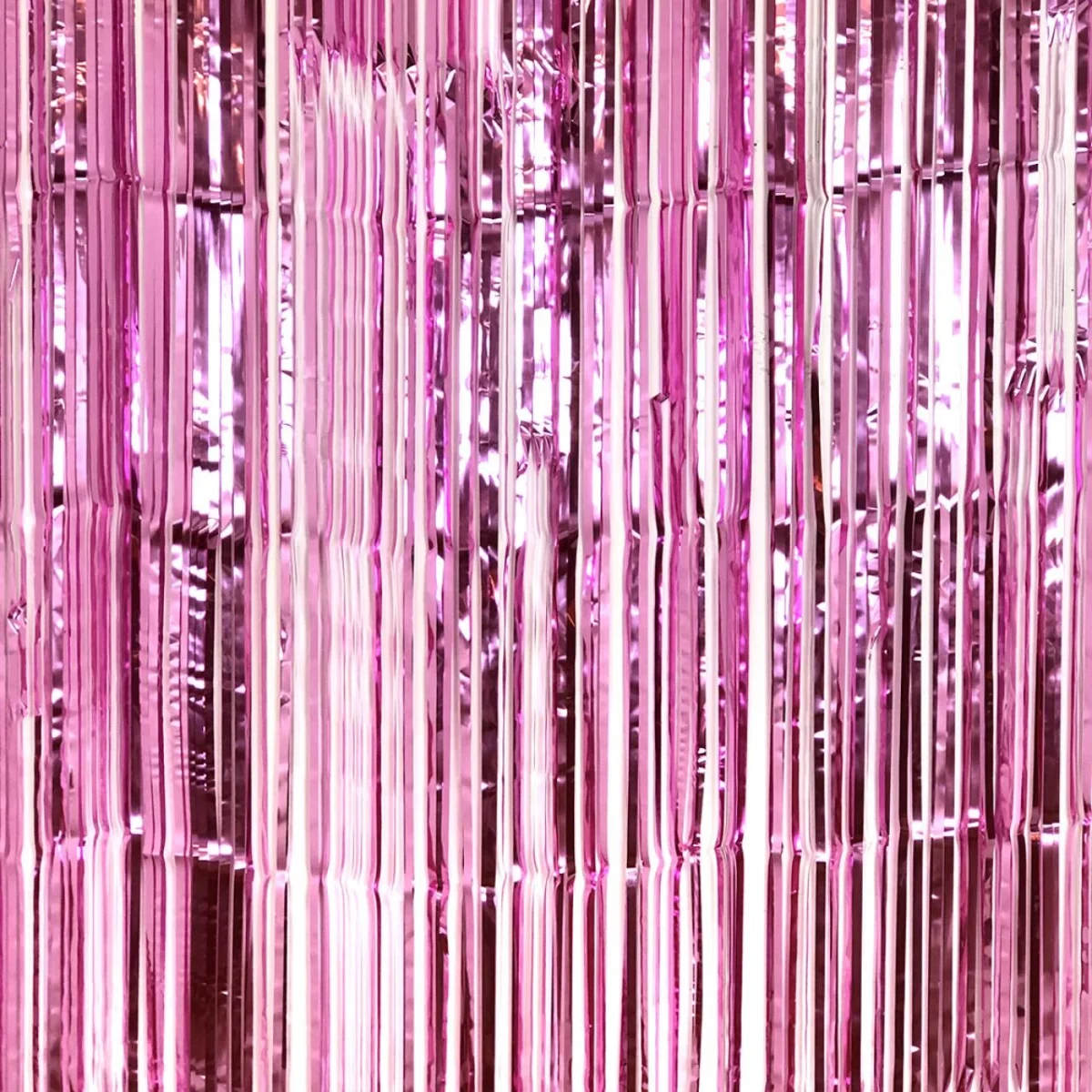 Cortina Metalizada 2x1m Color Fucsia