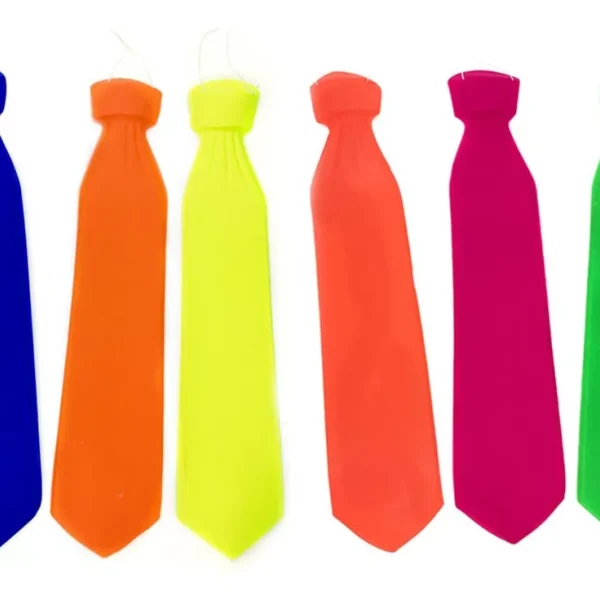 Corbata fluo x 10 unidades