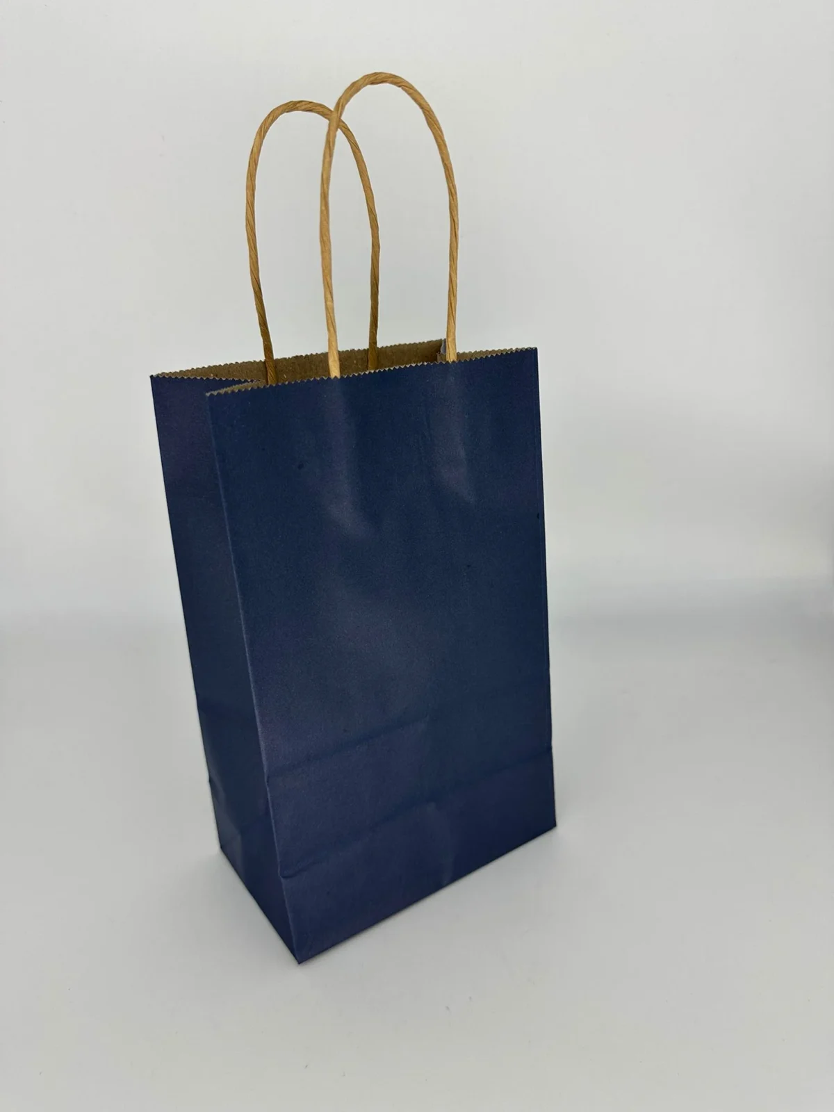 Bolsa Sorpresitas Papel con Asas Azul Oscuro - por unidad