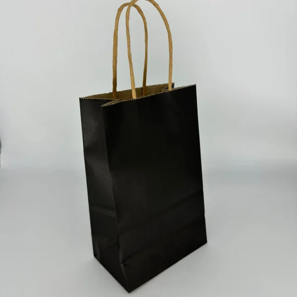 Bolsa Sorpresitas Papel con Asas Negro - por unidad