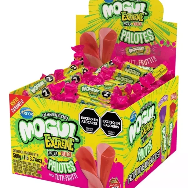 Caramelos Mogul Extreme Palotes sabor Tuti Fruti