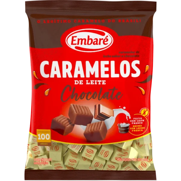 Caramelo Embare Chocolate 660 G 100 Unidades