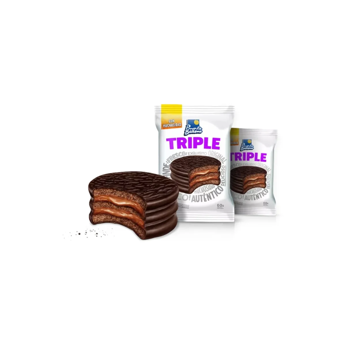 Alfajor TRIPLE PUNTA BALLENA x12 Unidades - Imagen 2