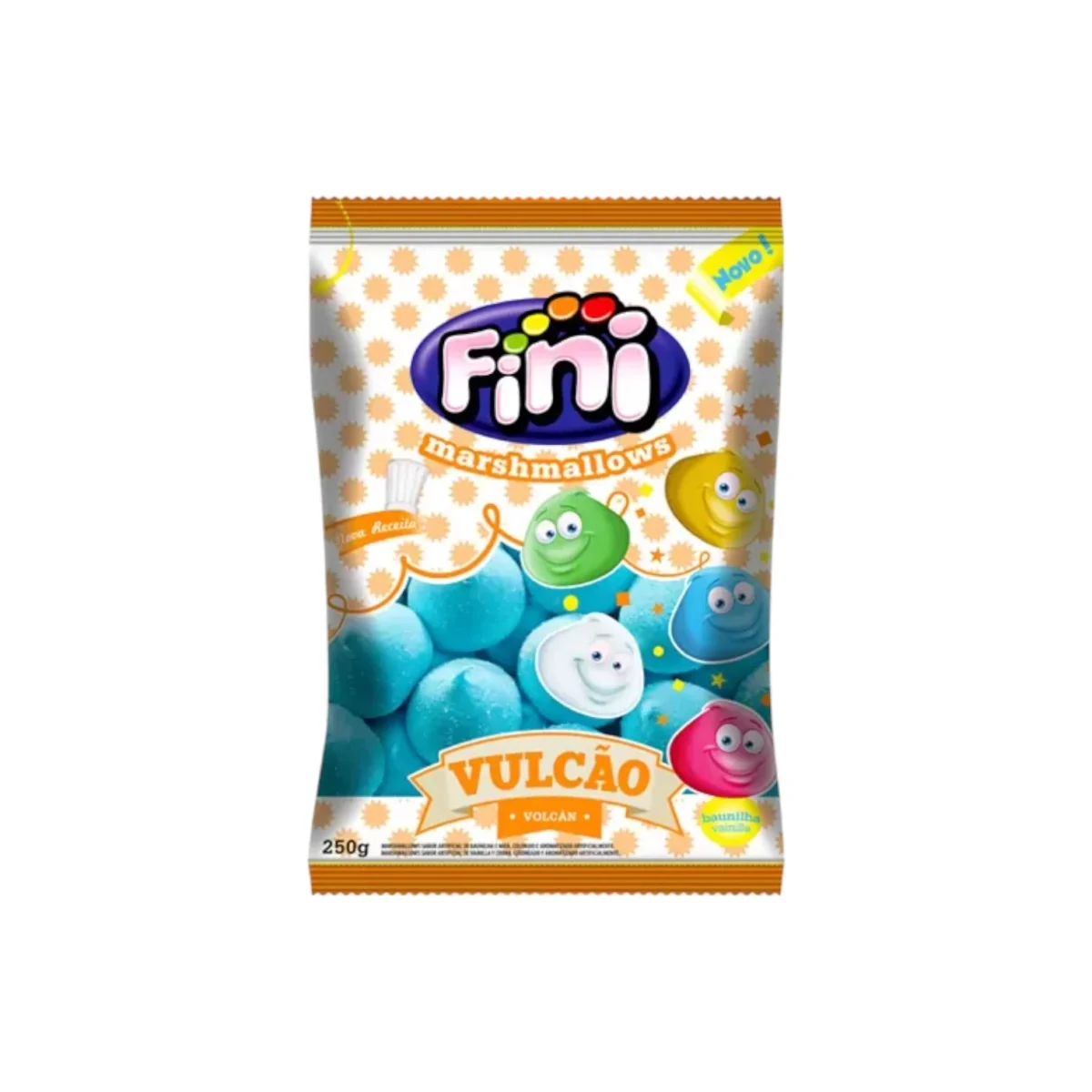 Malvaviscos Marshmallows FINI Volcán Azul 250 grs