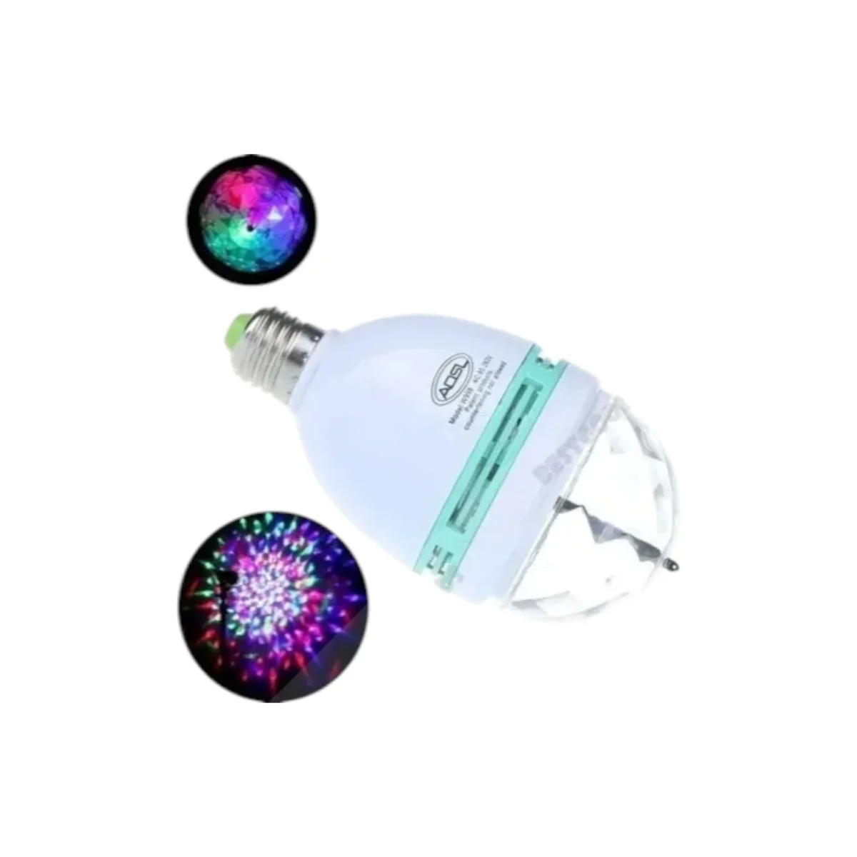 Bola de Luces Giratoria LED - Efecto Fiesta 3 Colores - Imagen 6