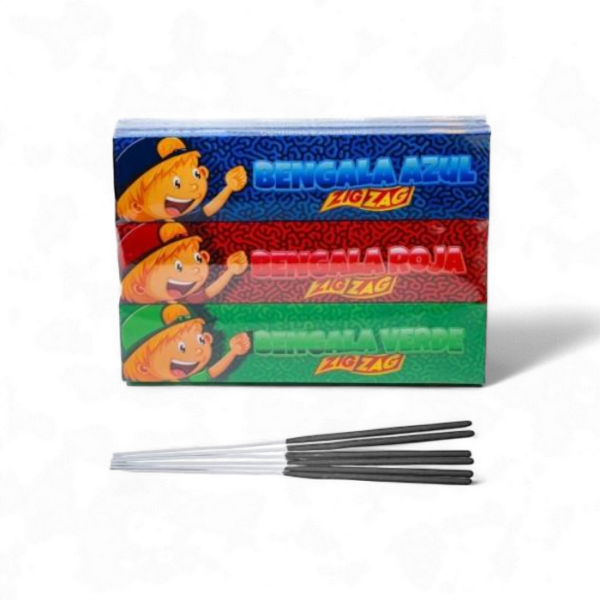 Bengala Roja, Azul y Verde – Pirotecnia Infantil